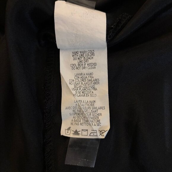 VTG Bebe Women Slip Dress Size XS Black Spaghetti Strap Cowl Neck Y2K Whimsigoth - Picture 11 of 13